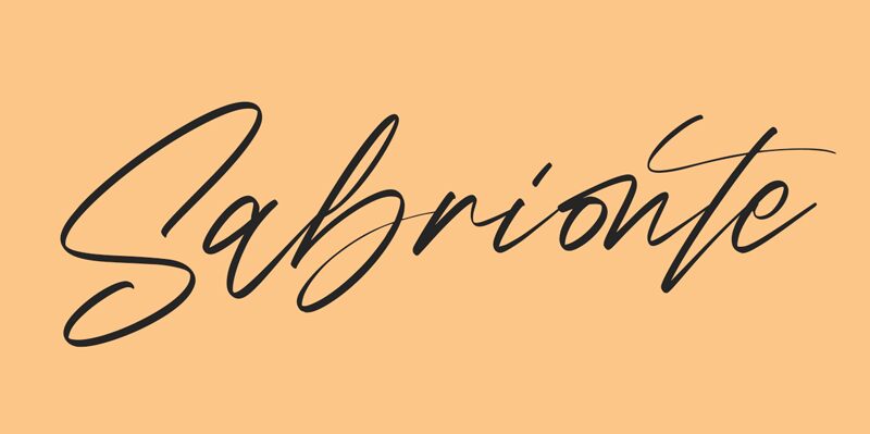 Sabrionte الخط
