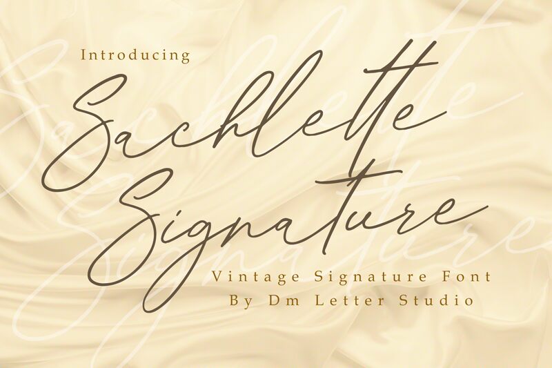 Sachlette Signature Schriftart