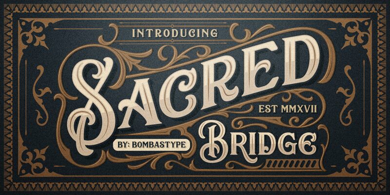 Sacred Bridge Schriftart