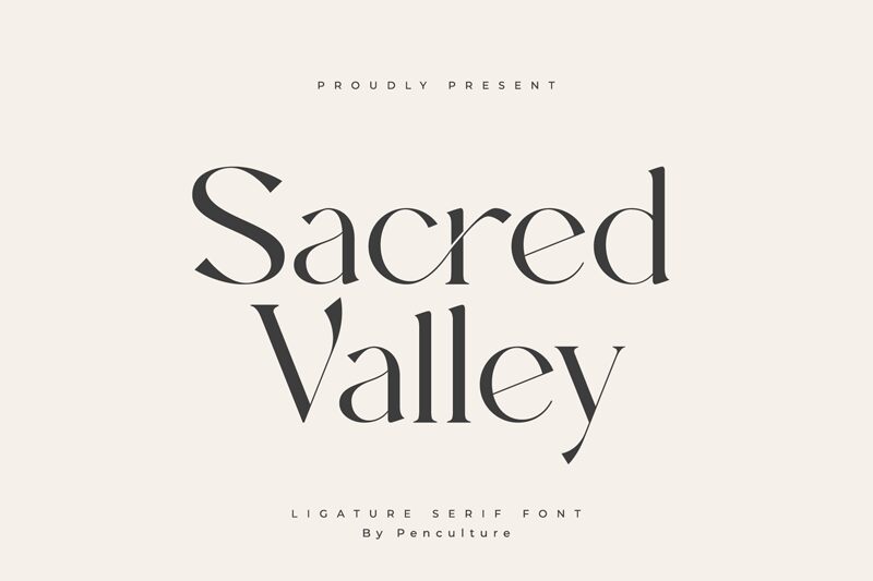 Sacred Valley Schriftart