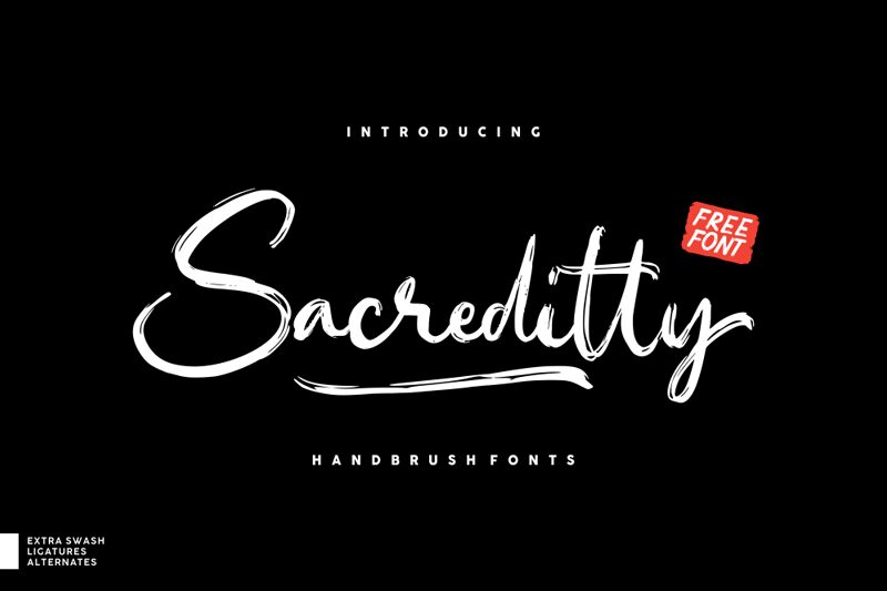 Sacreditty Czcionka