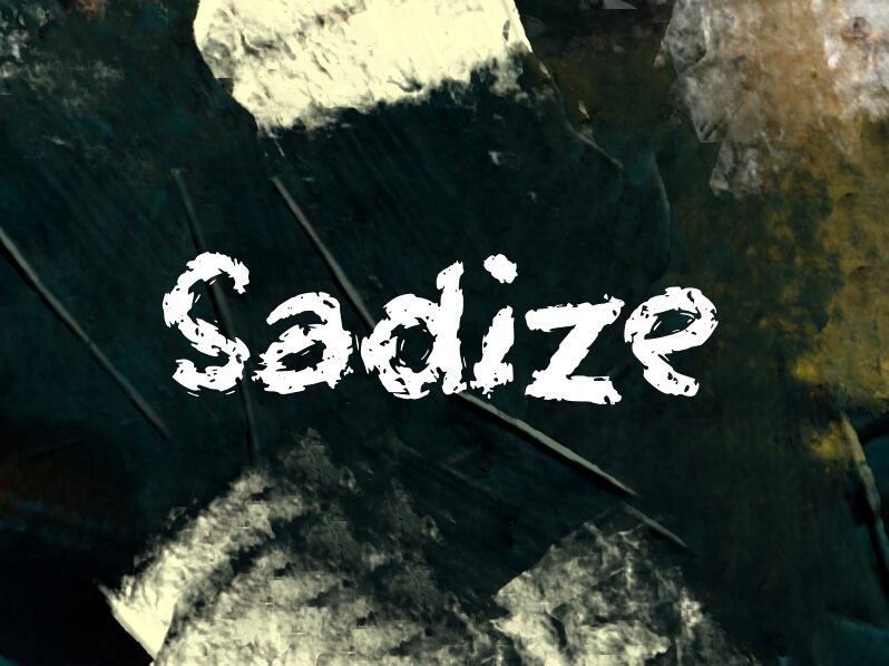 Sadize — Schriftpräsentation