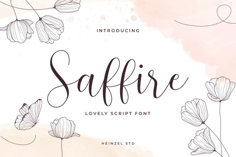 Saffire Schriftart