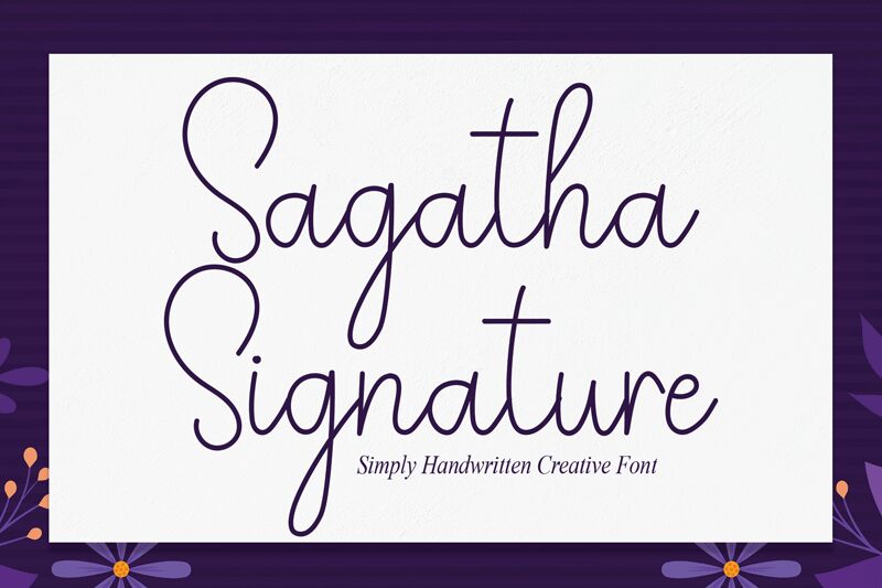 Sagatha Signature 字体