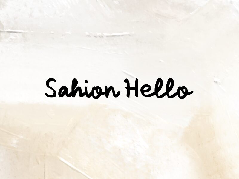 Sahion Hello Шрифт