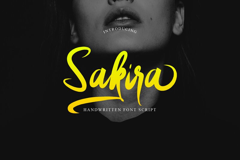 Sakira Script Schriftart