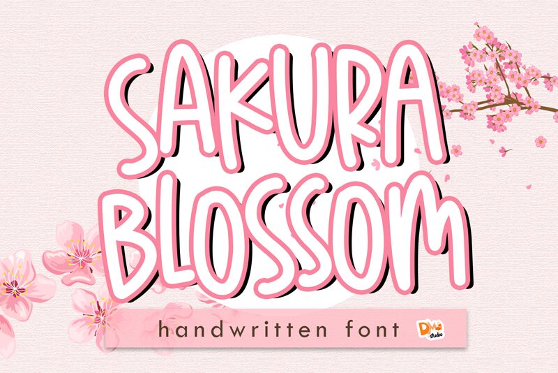 Sakura Blossom Schriftart