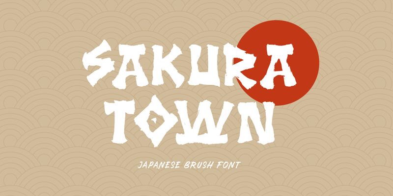 Sakura Town Schriftart
