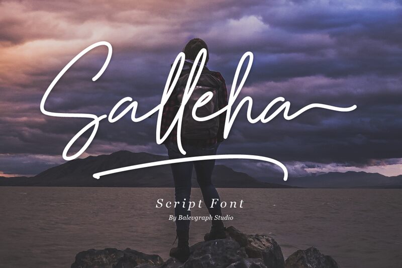Salleha Schriftart