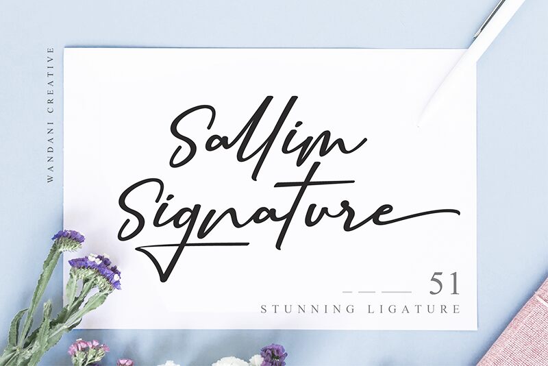Sallim Signature Schriftart