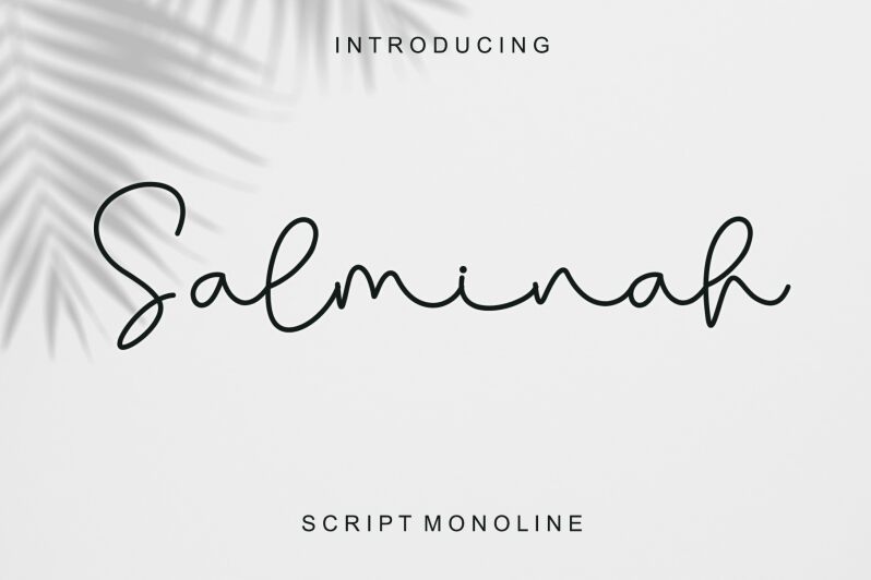 Salminah Schriftart