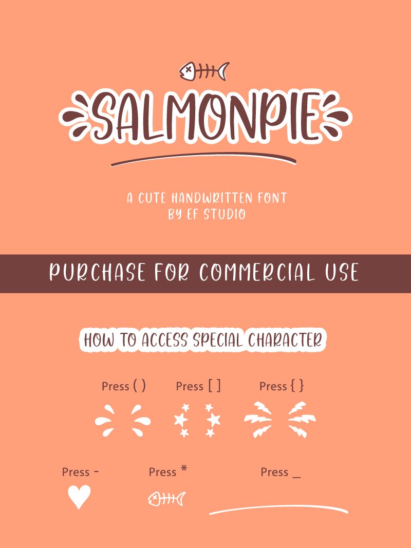 Salmonpie Schriftart