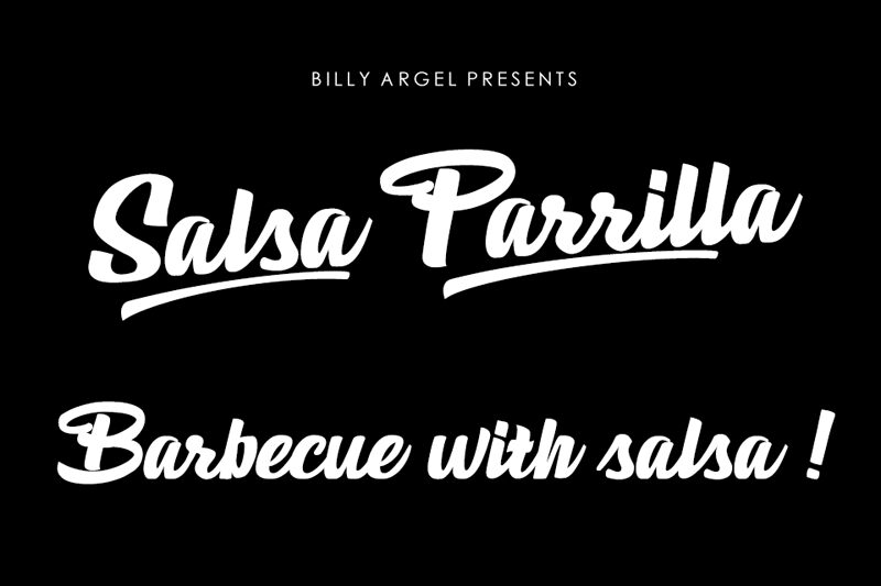 Salsa Parrilla Schriftart