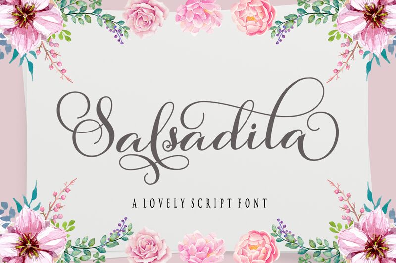 Salsadila Script Schriftart