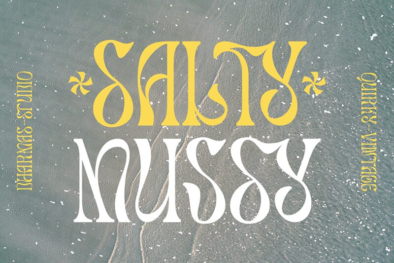 Salty Mussy Schriftart