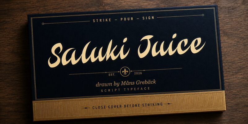 Saluki Juice PERSONAL USE Regular — Présentation de la police