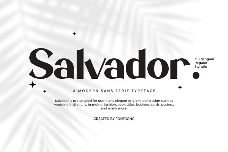 Salvador Schriftart