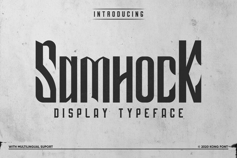 Samhock Schriftart