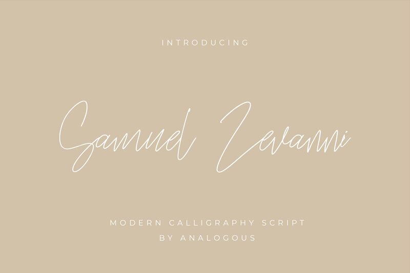 Samuel Zevanni Schriftart