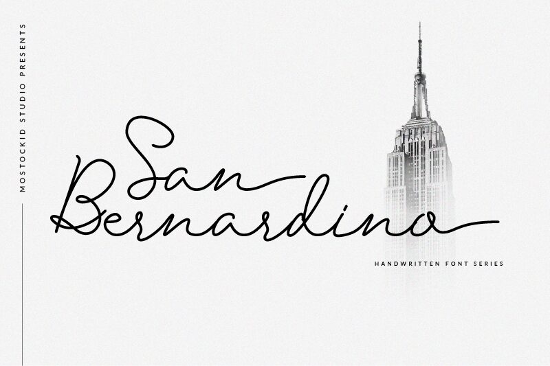 San Bernardino 字体