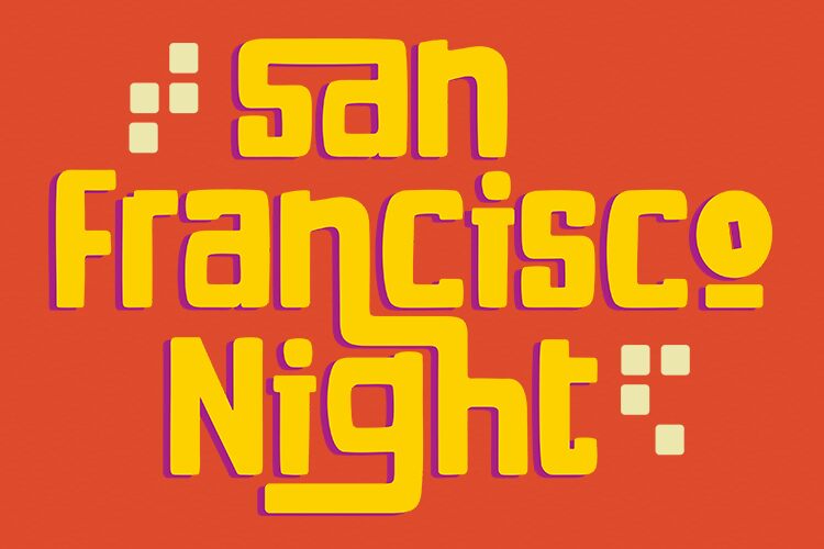 San Francisco Night Schriftart