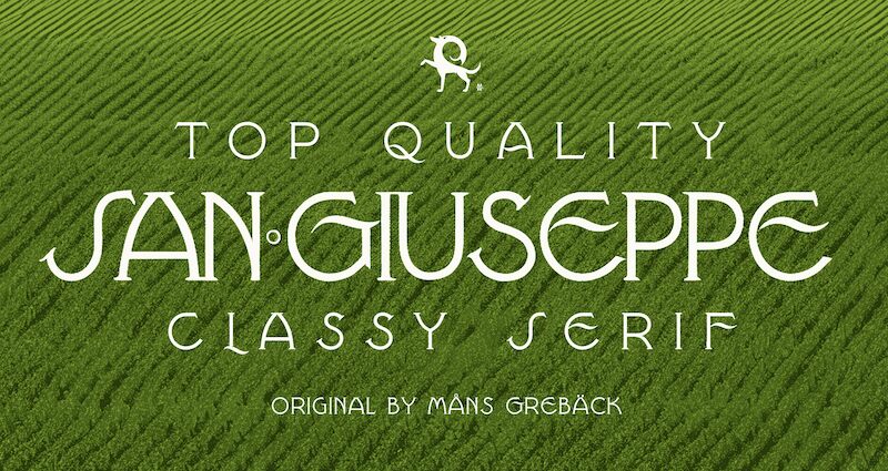 San Giuseppe Schriftart