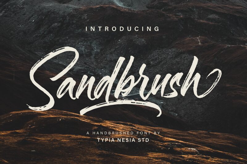 Sandbrush Schriftart