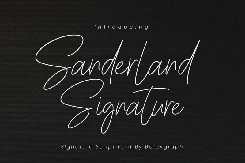 Sanderland Schriftart