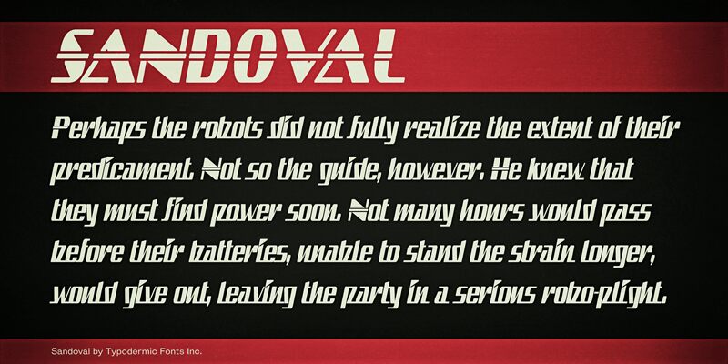 Sandoval Czcionka