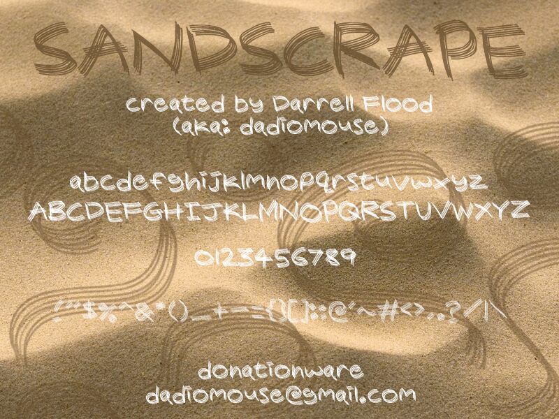 Sandscrape Font