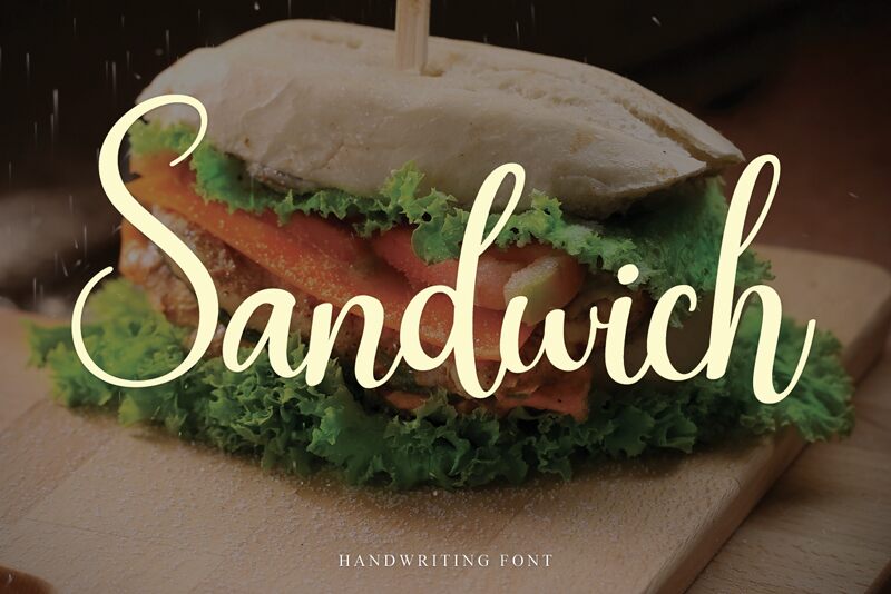 Sandwich Schriftart