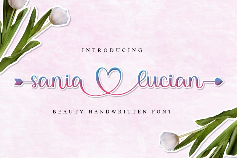 Sania lucian 字体