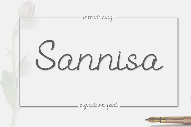 Sannisa 字体