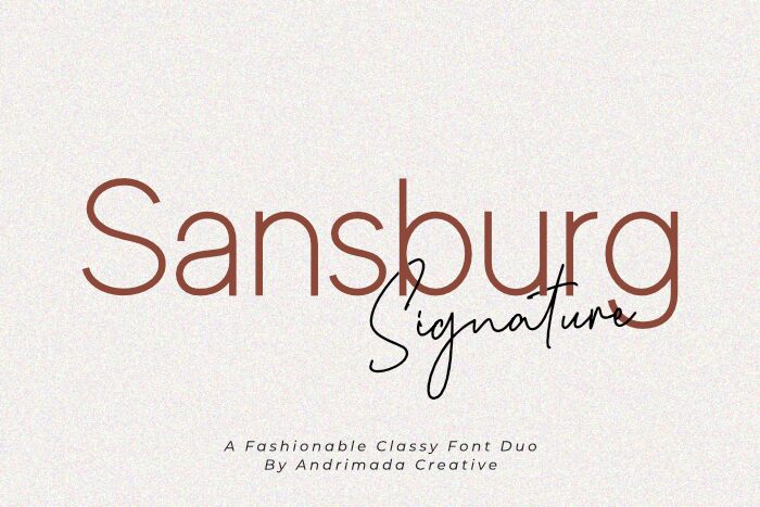 Sansburg Schriftart