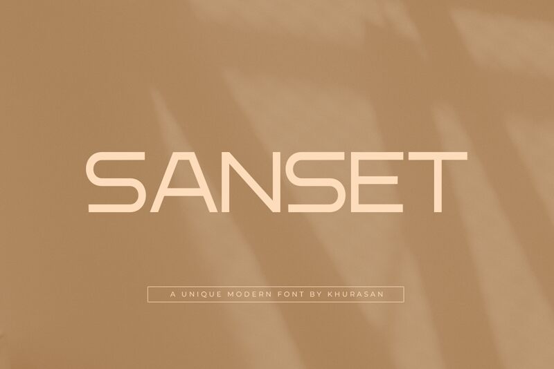 Sanset 字体