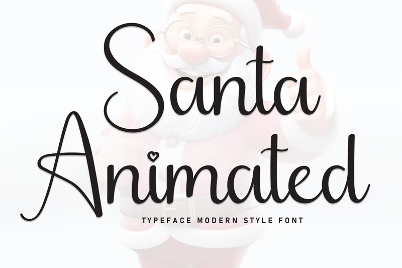 Santa Animate Carattere