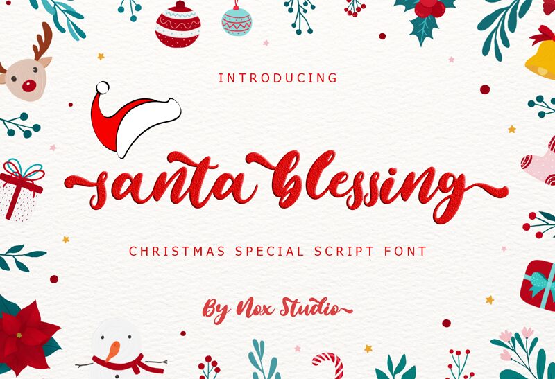 Santa Blessing Script Druh písma