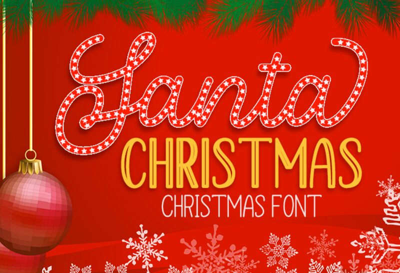 Santa Chrismast Display font