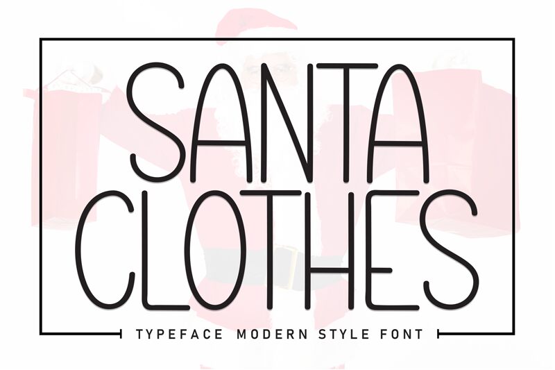 Santa Clothes 字体