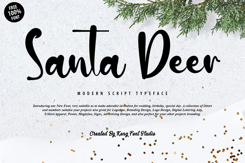 Santa Deer Carattere