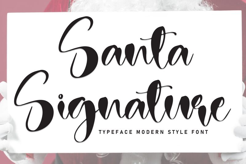 Santa Signature الخط 