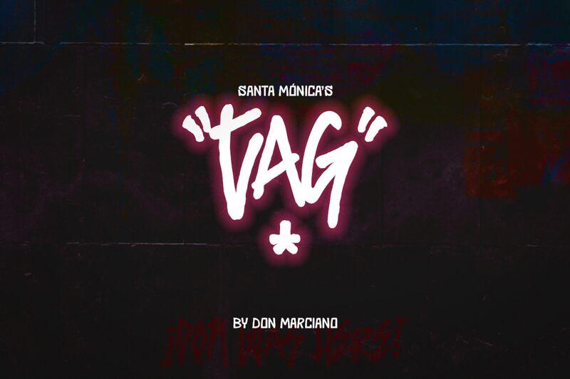 Santa Monica Tag Schriftart