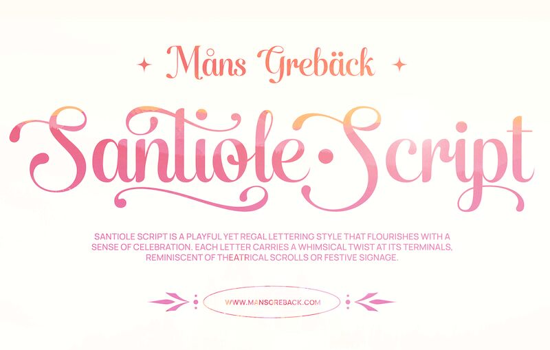 Santiole Script Carattere