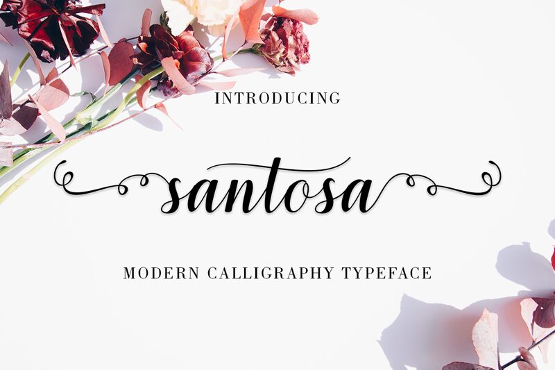 santosa Schriftart