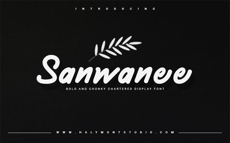 Sanwanee Schriftart