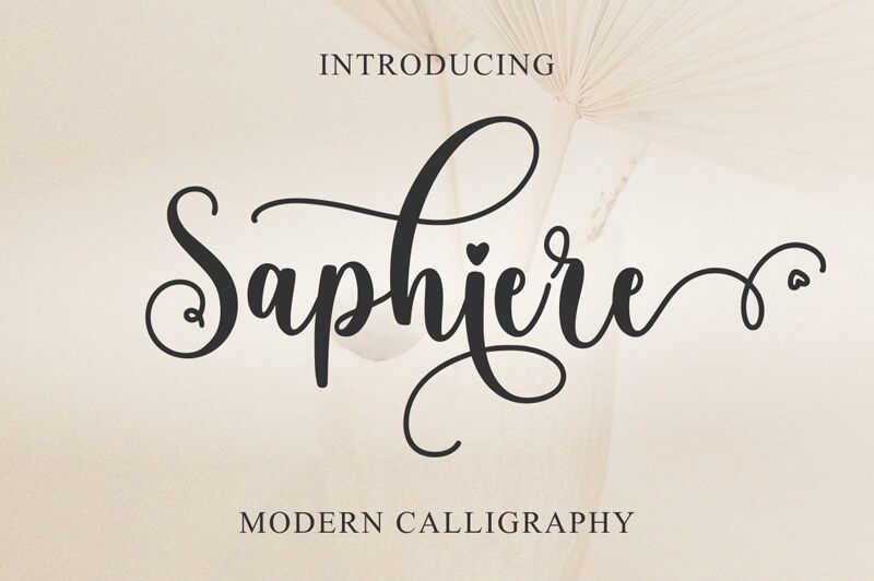Saphiere الخط