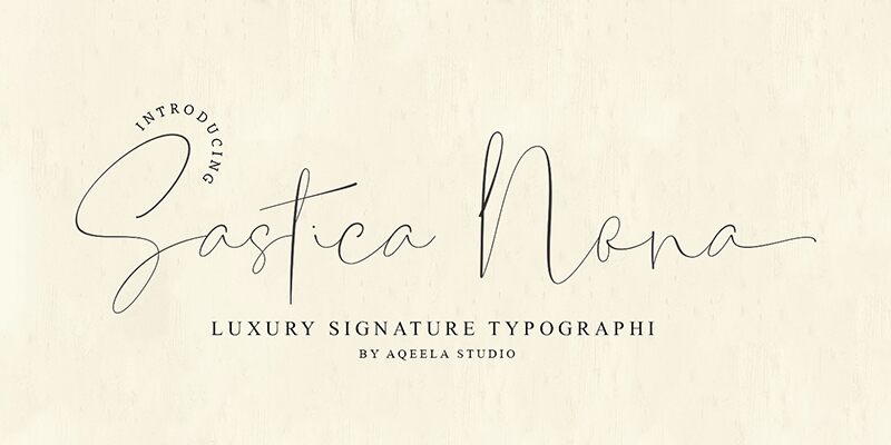 Sastica Nora Czcionka