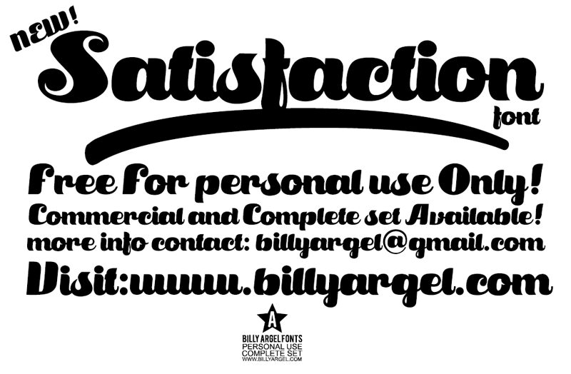 Satisfaction Schriftart