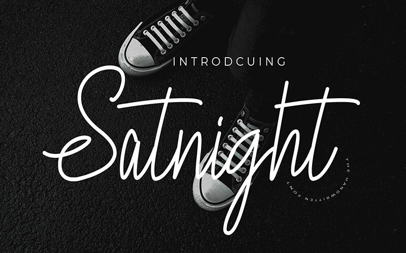 Satnight Signature الخط 