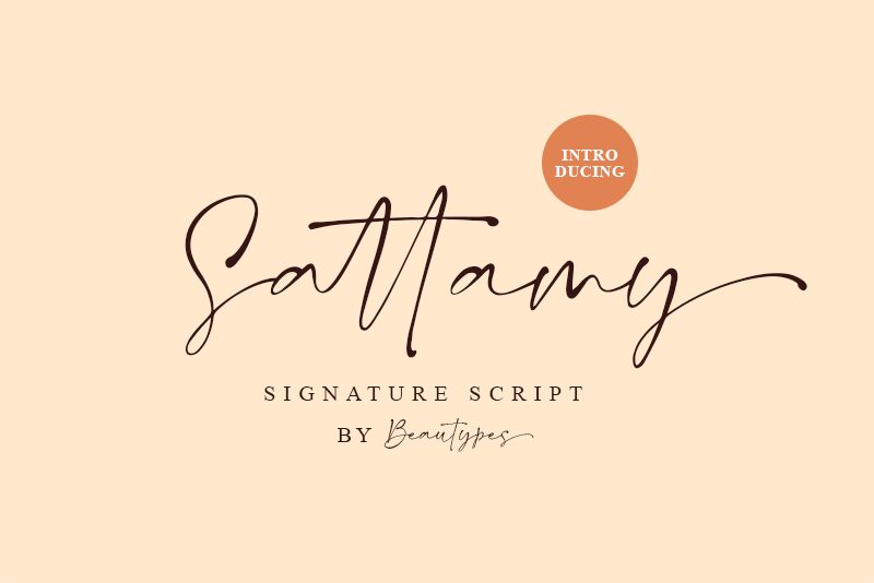 Sattamy Signature Schriftart